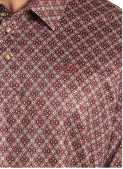 TM51T04915- Panhandle Men's Front Snap Polo- Red