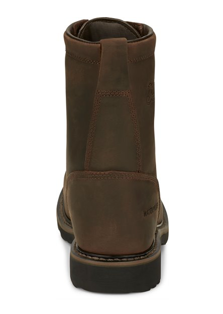 WK961 - Justin Men's Drywall Steel Toe Boot - Brown