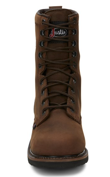 SE961 - Justin Men's Drywall Steel Toe Work Boot - Brown