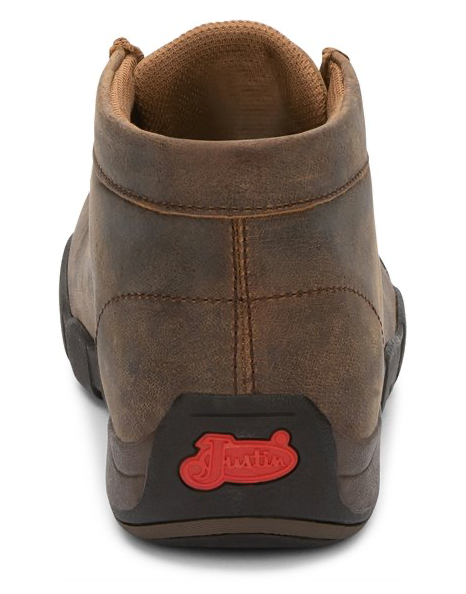 232 - Justin Men's Cappie Shoe - Dark Brown