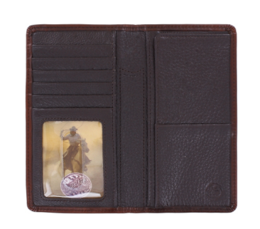 E80438- Cattle Driven Checkbook Wallet
