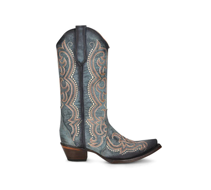 L5869 - Circle G Women's LD Blue Jean Embroidery & Traid Boot