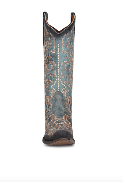L5869 - Circle G Women's LD Blue Jean Embroidery & Traid Boot