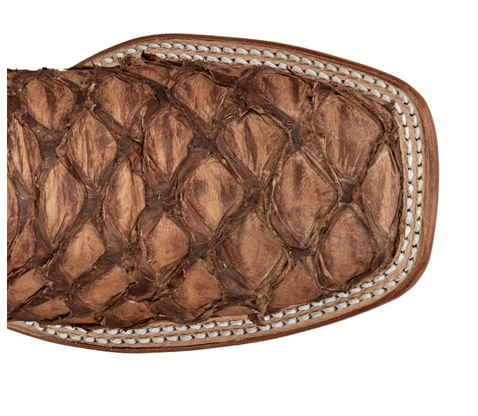 SA6054 - Tony Lama Women’s Delora Pirarucu Boot - Chocolate