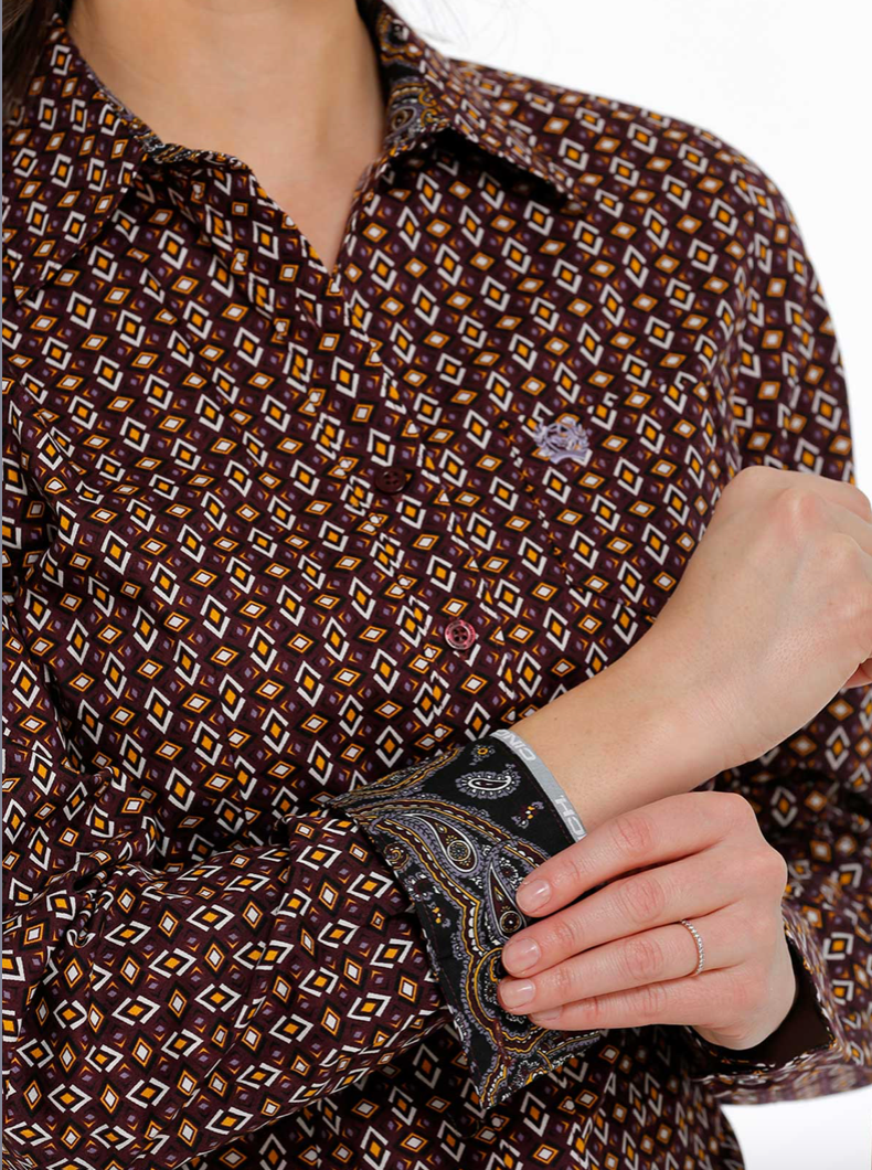 MSW9164194 - Cinch Women's Button-Up Shirt-PUR