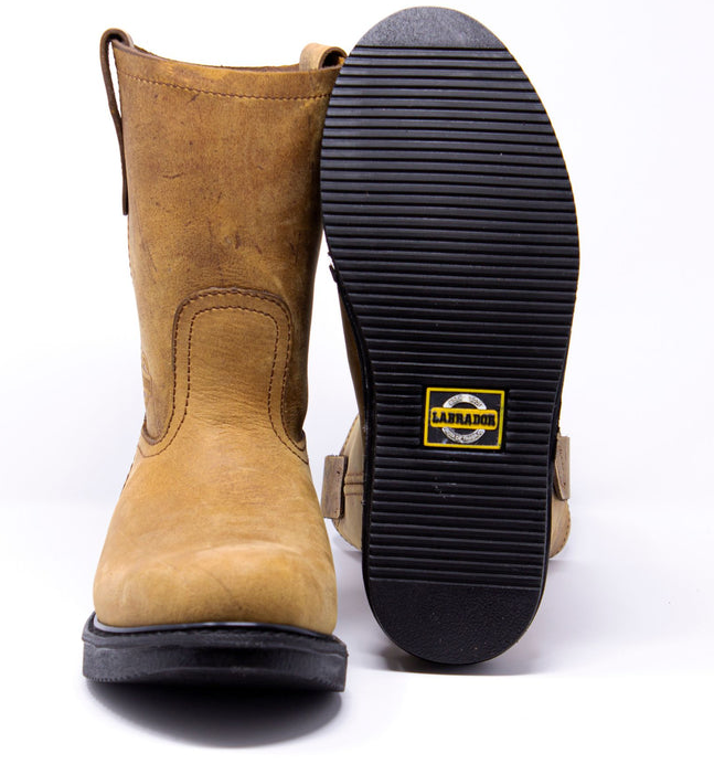 S/Rayas - Labrador Men’s La Rayas Soft Toe Work Boots - Tan/Oro