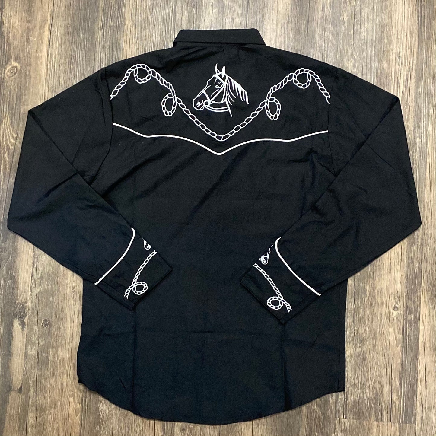 
                  
                    1017 - Black - The American West Men's Embroidered LS Snap Shirt
                  
                