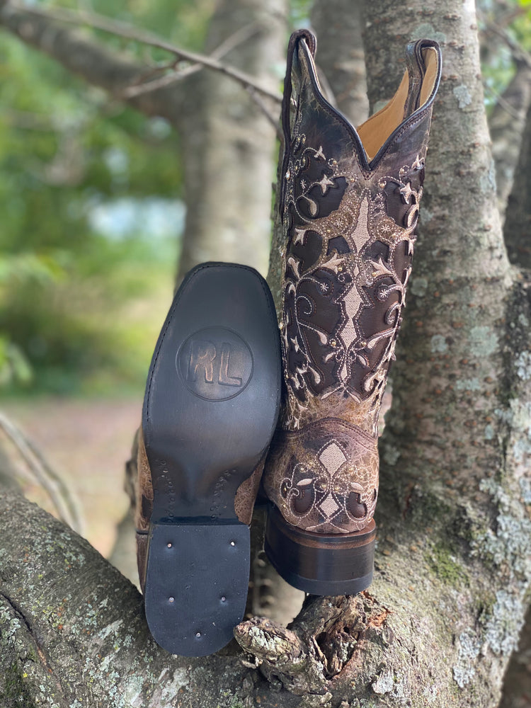 
                  
                    2815 - Rockin Leather Women’s Volcano Cafe Laser Cut Western Boots
                  
                