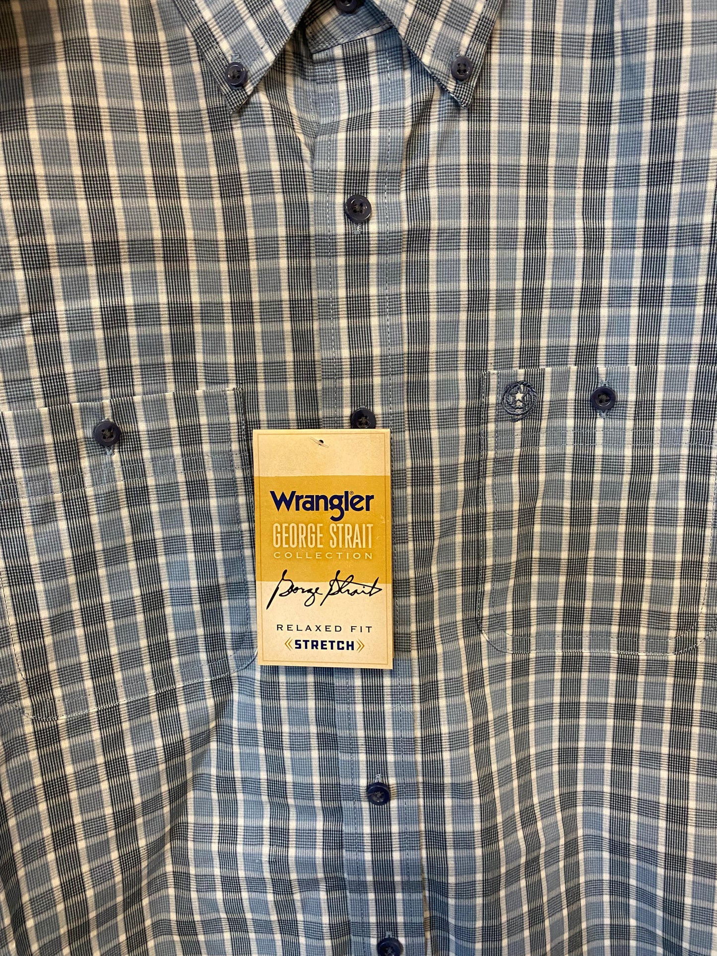 
                  
                    112346544- Wrangler George Strait, Blue Plaid
                  
                