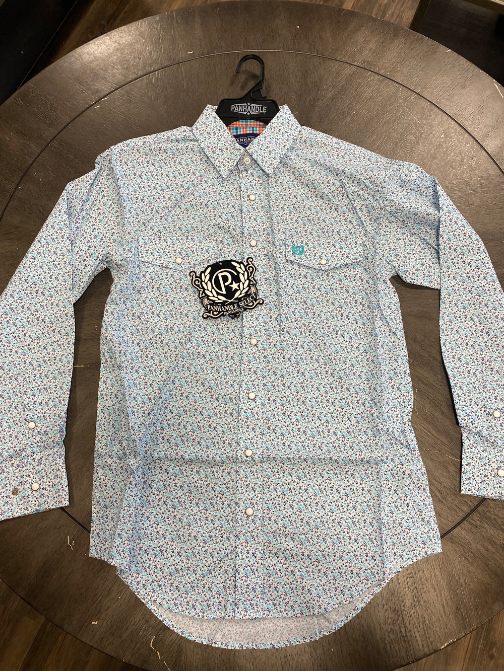 PMN2S03776 - Panhandle Men's Pearl Snap- Turquoise