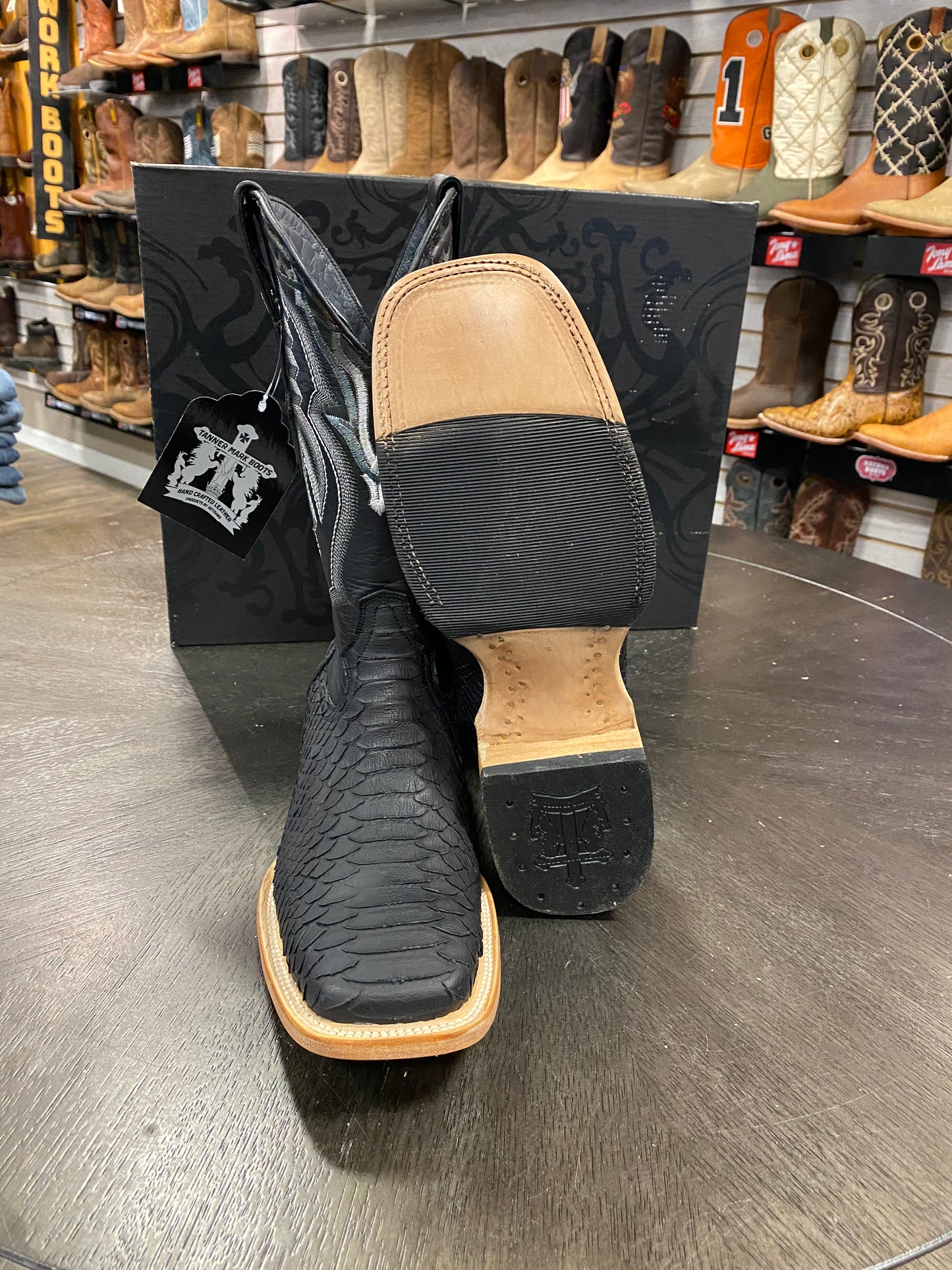 
                  
                    TMX208038- Tanner Mark Exotic Jumbo Python- Black
                  
                