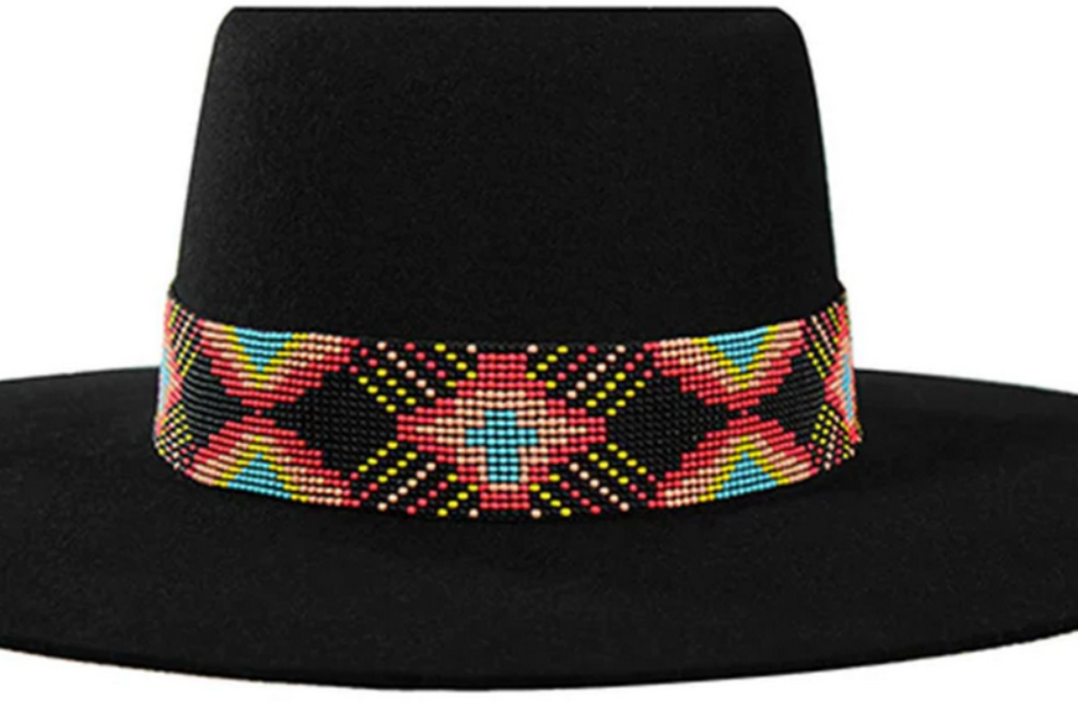 0276597- Twister Hatband Beaded Stretch - Multi