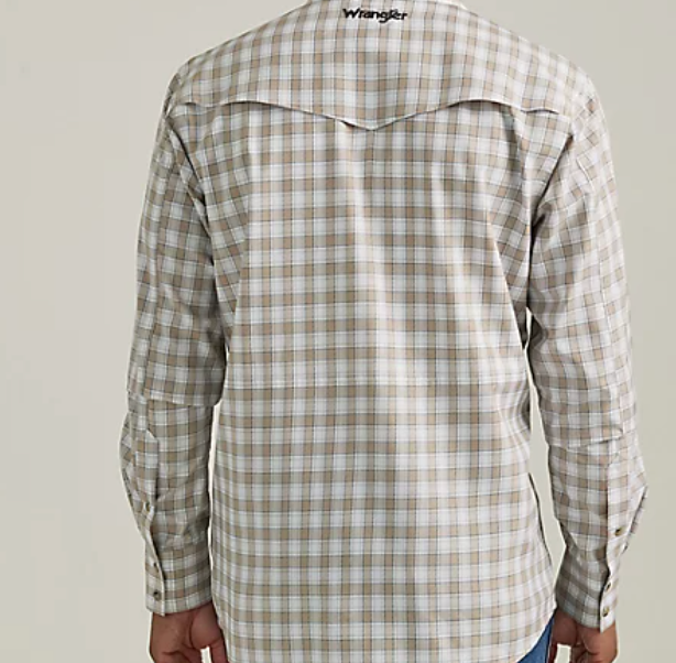 
                  
                    112333324- Wrangler Men's Performance Snap - Beige Plaid
                  
                