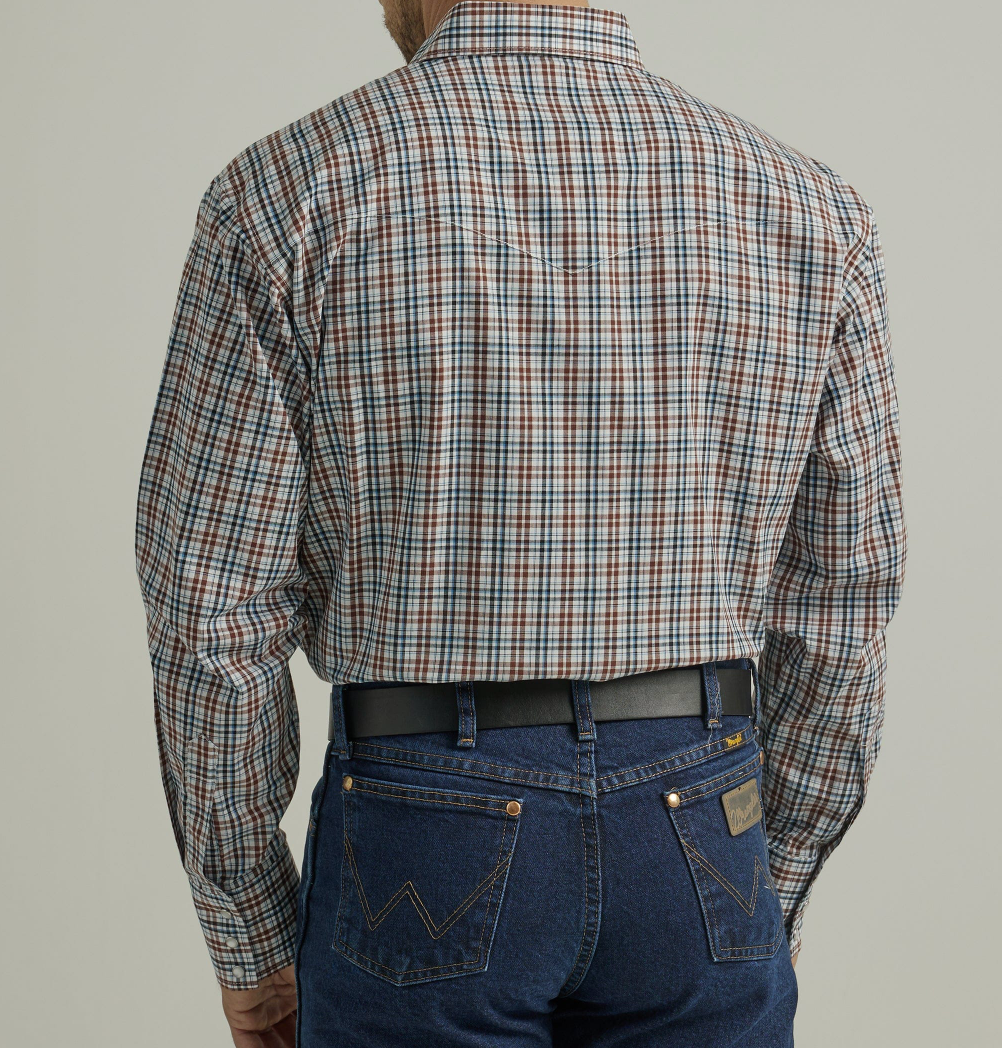 
                  
                    112330342- Wrangler Men's Classic Shirt - Brown Plaid
                  
                