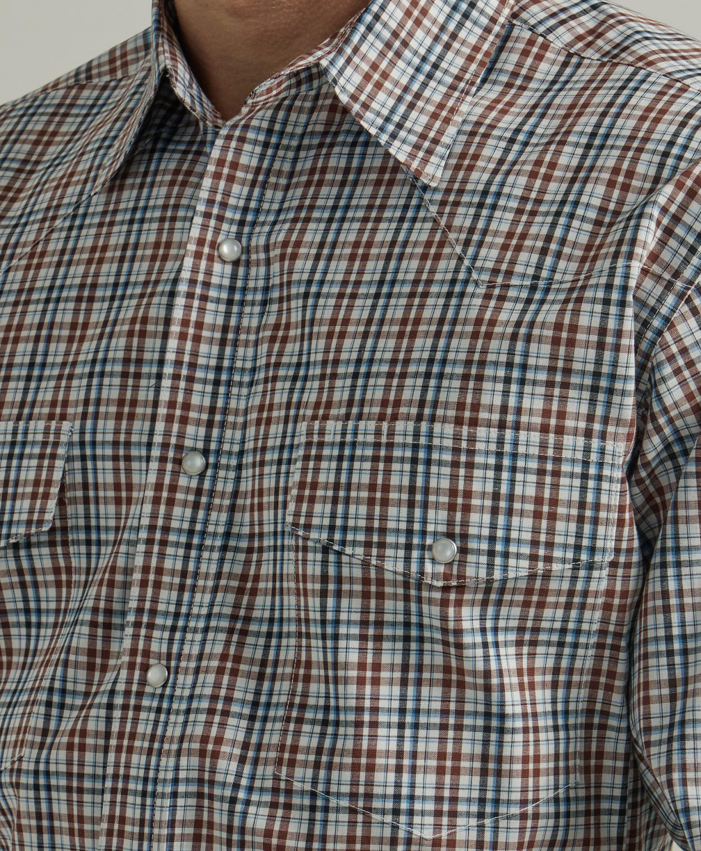
                  
                    112330342- Wrangler Men's Classic Shirt - Brown Plaid
                  
                