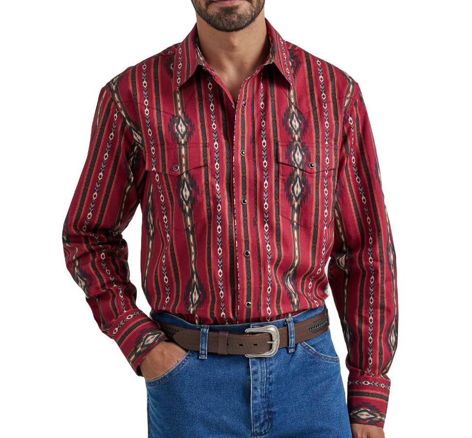 112337429- Wrangler Men's Checotah - Red Multi