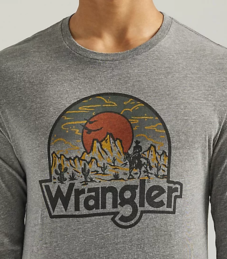 
                  
                    112339600- Wrangler Men’s LS Tee- Graphite Heather
                  
                