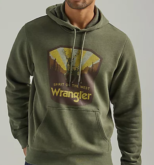 112339644 - Wrangler Men's Hoodie- Deep Heather