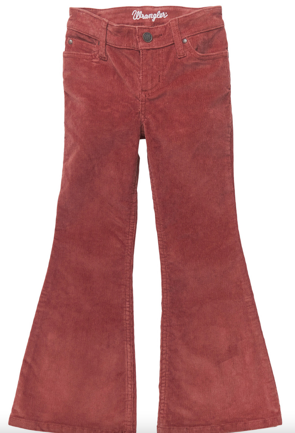 112353066- Wrangler Flare Corduroy-Rust