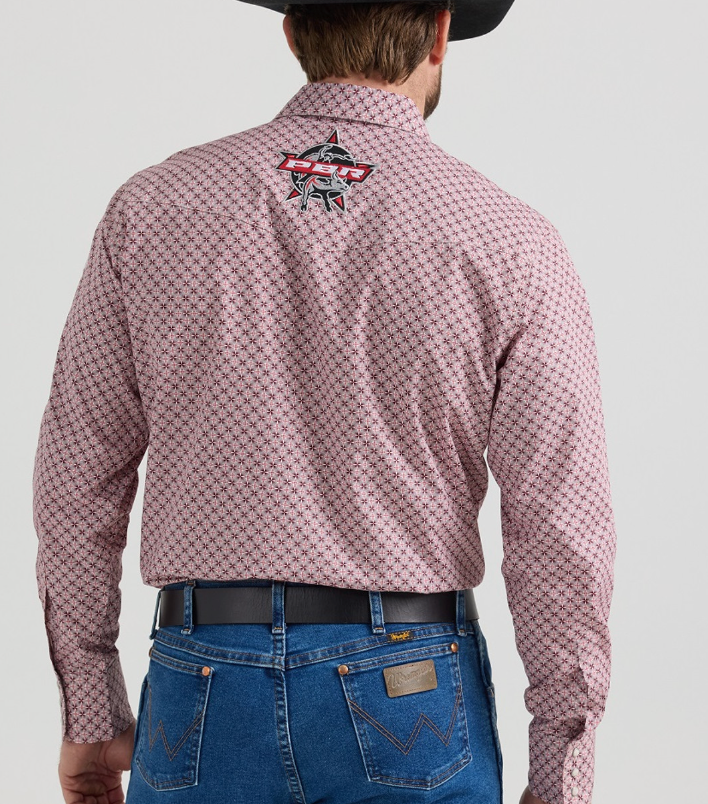 
                  
                    112352655- Wrangler Men's Wrangler PBR - Red Geometric
                  
                