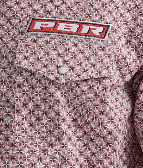 
                  
                    112352655- Wrangler Men's Wrangler PBR - Red Geometric
                  
                