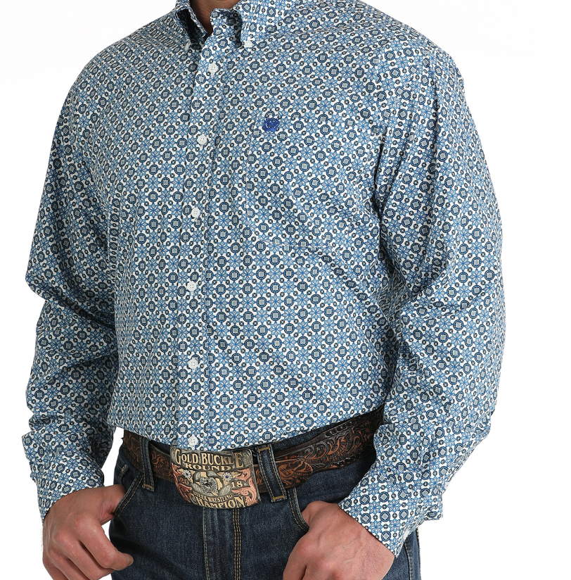 
                  
                    MTW1105794- Cinch Men's Geo Print- White
                  
                