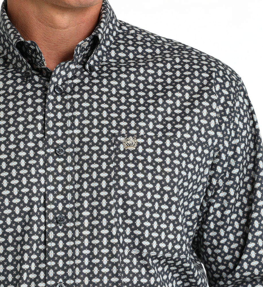 
                  
                    MTW1105788- Cinch Men's Geo Print LS Button - Gray
                  
                