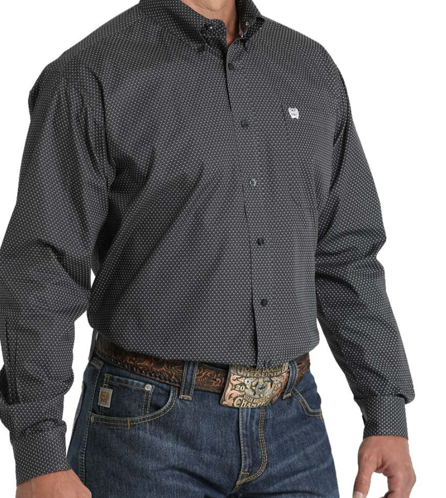 
                  
                    MTW1105787- Cinch Men's Geo Print LS Button - Charcoal
                  
                