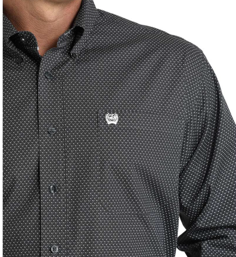 
                  
                    MTW1105787- Cinch Men's Geo Print LS Button - Charcoal
                  
                