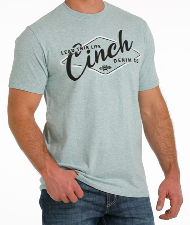 MTT1690560 - Cinch Men's Tee- Heather Teal