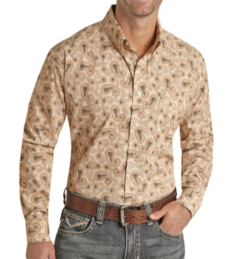 RRMSODR0QA -  Rock&Roll Denim Men's SS Snap Shirt