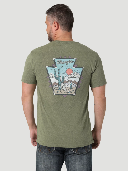 
                  
                    112336209 - Wrangler Men’s Back Graphic t-Shirt - Sage Heather
                  
                