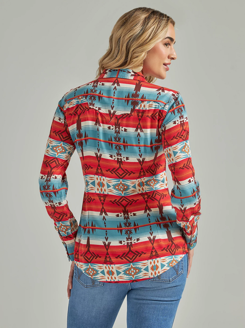 
                  
                    112339169 - Wrangler Women’s Retro Horizontal Geo Snap Shirt - Blue / Multi
                  
                