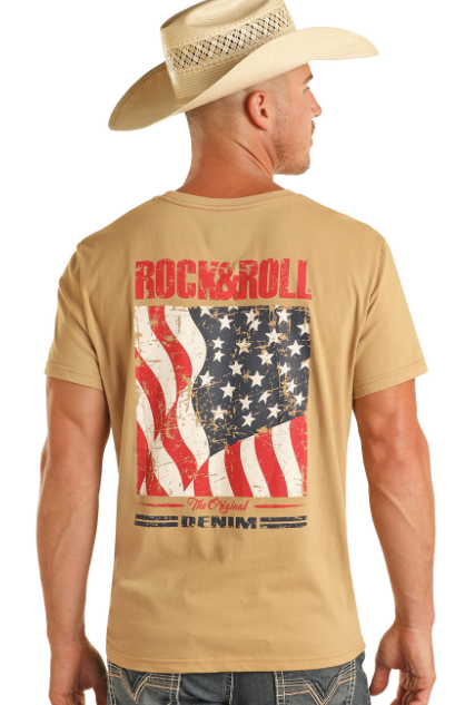 
                  
                    BU21T04429 - UNISEX ROCK & ROLL FLAG GRAPHIC TEE
                  
                