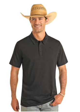 BM51T03955 - Rock & Roll Men's SS Polo- Black