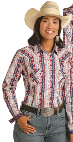 RWN2S03830 - Panhandle Women's LS- Red