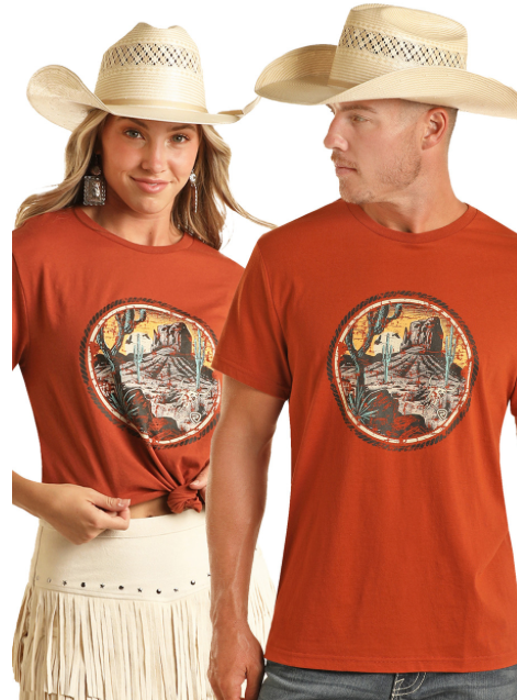 BU21T04427 - UNISEX DESERT GRAPHIC TEE