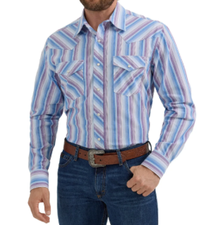 112352265- Wrangler Men's 20X® Comfort Striped Button Down Shirt