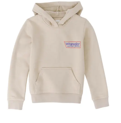 112350106- Wrangler Kid's Hoodie- Tan