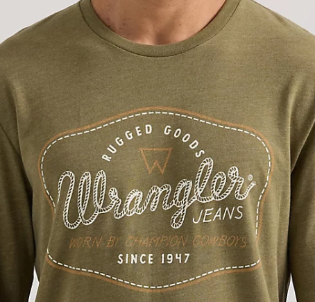 
                  
                    112350077- Wrangler Men's LS Tee- Olive
                  
                