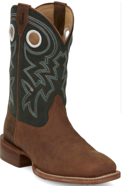 FN7020- Justin Men's Big News Cowhide- Brown