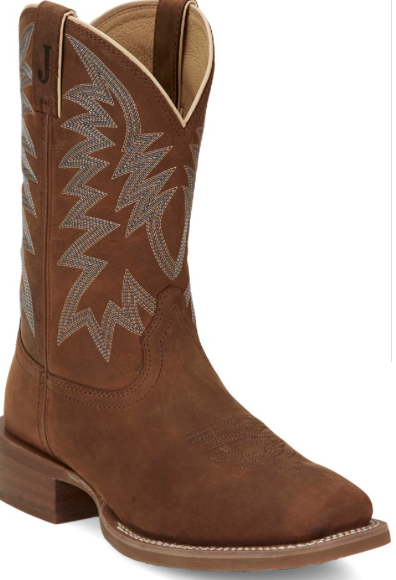 FN7112-Justin Men's Big Bucks Cowhide- Brown