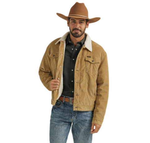 112352872 - Wrangler® Corduroy Jacket - Sherpa Lined - Wheat