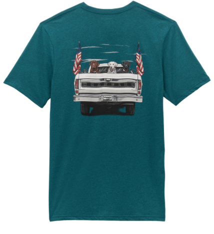 
                  
                    112353937 - Wrangler® Short Sleeve T-shirt - Regular Fit - Cyan Pepper Heather
                  
                