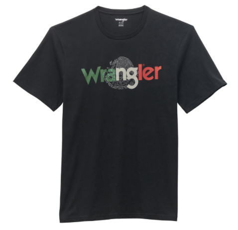 112353932 - Wrangler® Short Sleeve T-shirt - Regular Fit - Jet Black