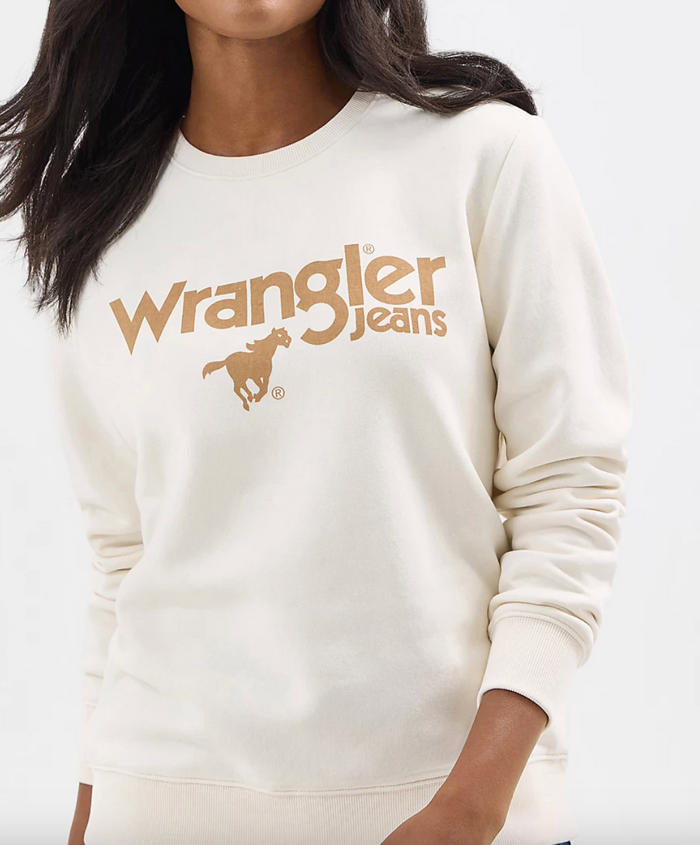 112354459-Wrangler Women's Crewneck - Whisper White