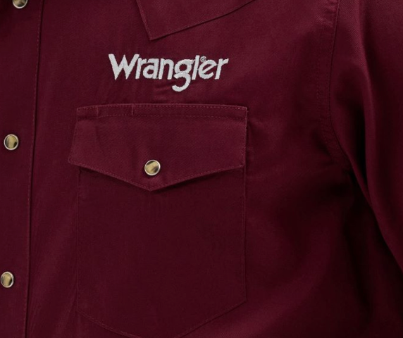 
                  
                    112355405-Wrangler Men's Solid Snap LS- Burgundy
                  
                