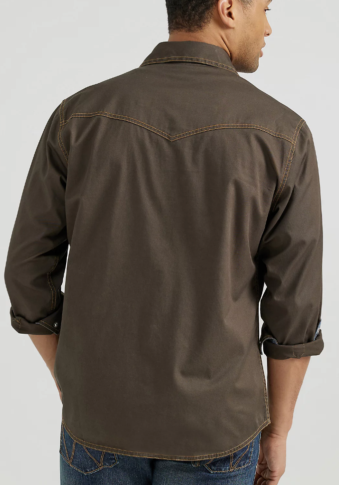 
                  
                    112356597-Wrangler Retro Premium Men's LS- Black Olive
                  
                