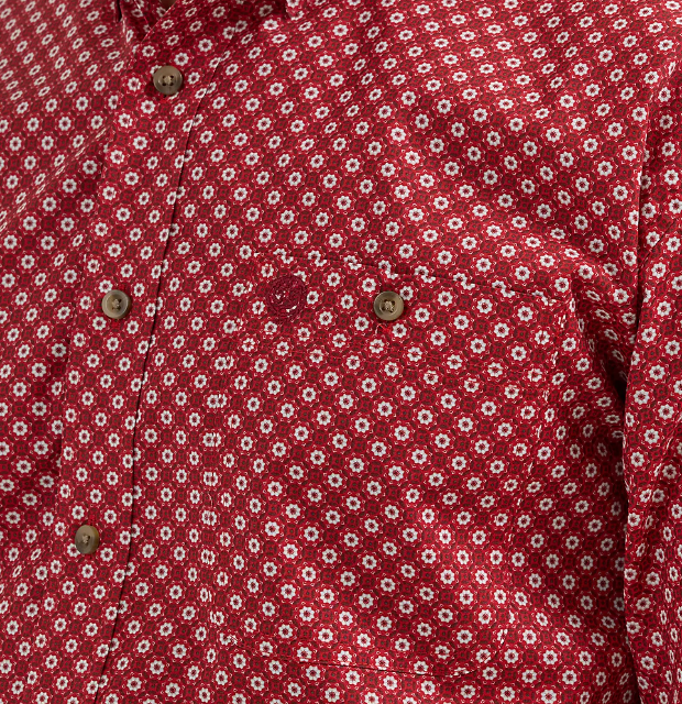 
                  
                    112356601-Wrangler Men's George Strait LS Button Up- Red
                  
                