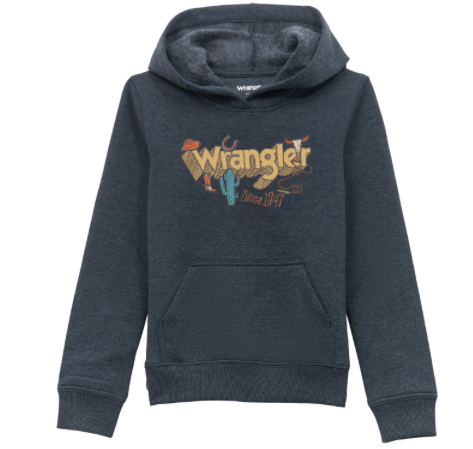 112354259 - Wrangler® Boys Hoodie - Dark Sapphire